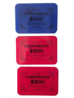 James Bond Saga Casino Royale (2006) Prototype Casino Plaques Movie Props | Premiere Props