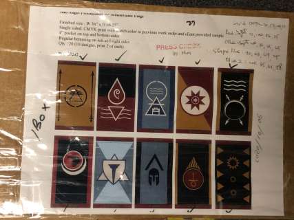 "Motherland Fort Salem" Season 2 Officer Quarter banners w/ropes | Direct Liquidation