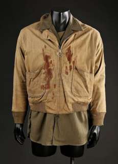 Fury (2014) | Don “Wardaddy” Collier’s (Brad Pitt) Undershirt, BDU Shirt, and Jacket with Arm Wound | Propstore