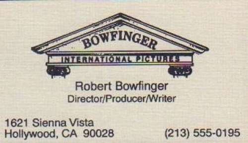 Bowfinger Original Prop Business Card | Piece of the Past