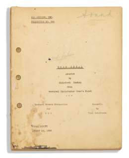 A screenplay of Beau Ideal | Bonhams
