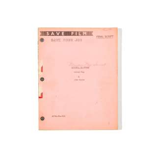 A Murder, My Sweet screenplay | Bonhams