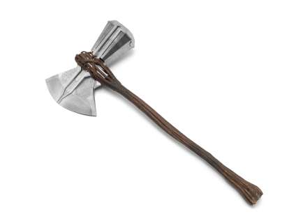 Lot 24 - The Avengers: A rare Stormbreaker axe prop used by Thor in Avengers: Infinity War, Marvel Studios, 2018,