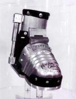 "Face/Off" prop prison boot signed by John Travolta and Nicholas Cage. | Profiles in History