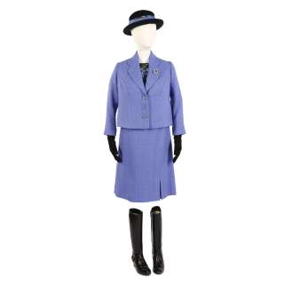 The Crown - Lot 424 - Imelda Staunton (as the Queen): A bouclé skirt suit Season 6, Episode 2, ‘Two Photographs‘