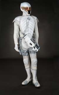 "Peacekeeper" complete uniform with prop handgun and rifle from The Hunger Games: Catching Fire. | Profiles in History