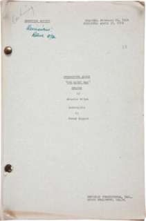 A Script from "The Quiet Man." | Heritage