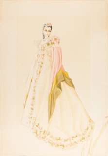 A Vivien Leigh Costume Design Sketch Signed by Walter Plunkett from "Gone With The Wind." | Heritage