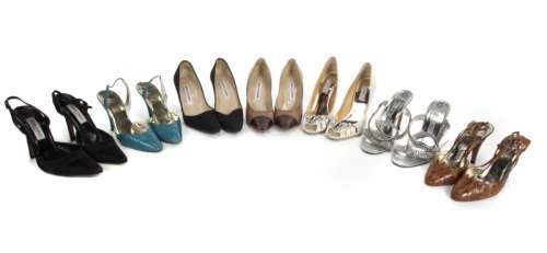 JOAN COLLINS DESIGNER HIGH HEELS INCLUDES SINS WORN | Julien’s