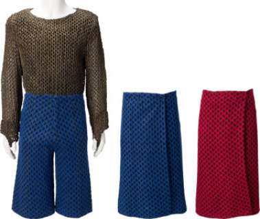 Collection of (4) Romulan Costume Pieces from Episode, "Balance of Terror" of Star Trek: The Original Series