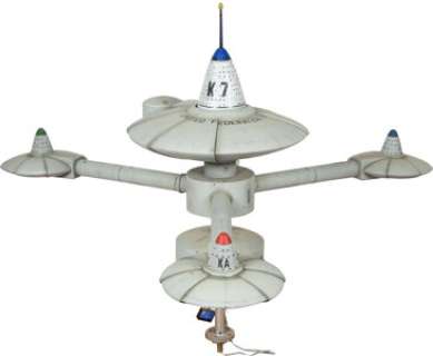 Screen used "K-7 Space Station" Filming Model Miniature from the Classic Episode: "Trials and Tribble-ations" of | Heritage