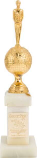 Golden Globe "World Film Favorite of 1954" Award Presented to Gregory Peck in 1955. | Heritage