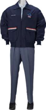 John Ratzenberger "Cliff Clavin" U.S. Mail Carrier Uniform Jacket, USPO Logo Shirt, Trousers, and Rockport Shoes from