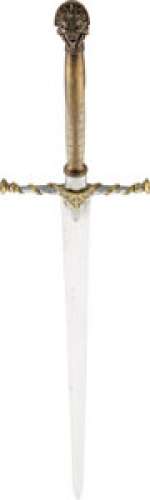 Jaime Lannister (Nikolaj Coster-Waldau) Action Longsword and Dagger with Scabbard, Sheath, and Frog from Game of Thrones (HBO® Original 2011-2019, Season 1).