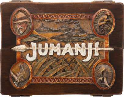 Jumanji (TriStar, 1995) Screen Matched Primary Hero Jumanji Game Board with (4) Screen Used Game Tokens and (2) Dice. | Heritage