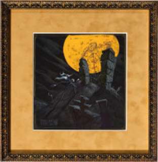 The Nightmare Before Christmas (Walt Disney, 1993), Jack Skellington and Zero - Concept Illustration Original Art.