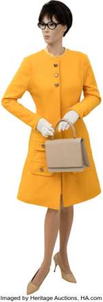 Batman (TCF TV, 1966-1968), Yvonne Craig "Barbara Gordon" Replica Costume Ensemble and Custom Display.