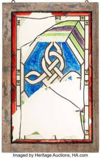 Rick Grimes (Andrew Lincoln) and Negan (Jeffrey Dean Morgan), Stained Glass Window from The Walking Dead (AMC 2010-2022). | Heritage