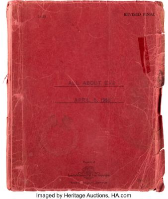 All About Eve (TCF, 1950), Revised Final Draft Screenplay Signed and Inscribed by Bette Davis. | Heritage