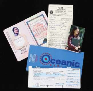 Lost | Sayid’s Oceanic boarding pass, passport & belongings | Profiles in History