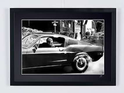 Steve McQueen - Bullitt (1968) | Steve McQueen - Bullitt (1968) - Fine Art Photography - Luxury Wooden Framed 70X50 cm - Limited Edition 01 of 30 - Serial ID 16819 - Original Certificate (COA), Hologram Logo Editor and QR Code | Catawiki