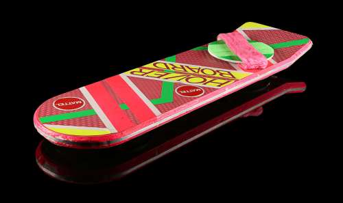 Back To the Future Part II (1989) | Michael J. Fox-autographed Marty McFly Lenticular Mattel Hoverboard | Propstore