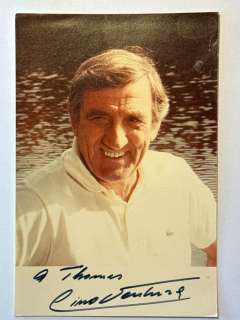 French Superstar | French Superstar - Lino Ventura (1919-1987), personally signed photocard | Catawiki