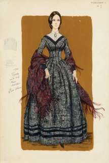 Lot 516 - Bill Thomas costume sketch for Lee Meriwether from The Undefeated