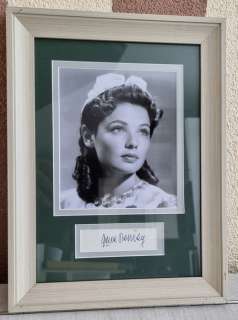 The Left Hand of God - Black Widow - Gene Tierney signed coa PSA/DNA