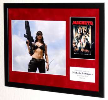 Machete - Michelle Rodriguez (Luz) Premium Framed, signed + Certificate of Authenticity | Catawiki