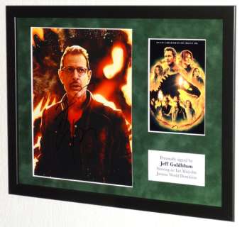 Jurassic World Dominion - Jeff Goldblum (Ian Malcolm) Premium Framed, signed + COA | Catawiki