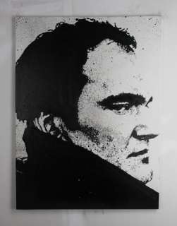 Quentin Tarantino - Handpainted and signed - by artist Vincent Mink. - Portrait | Catawiki