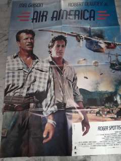 MEL GIBSON CLINT EASTWOOD - Lot of 2 - AIR AMERICA & THE ROOKIE 120x160cm