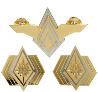 Battlestar Galactica Admiral Pins & Elite Wing Pin | Propworx