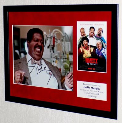 Nutty Professor - Eddie Murphy (Sherman Klump) Framed, signed + Certificate of Authenticity | Catawiki