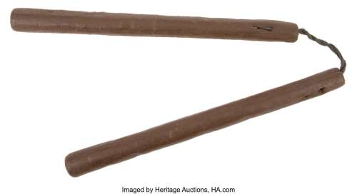 "Michelangelo" signature nunchucks from Teenage Mutant Ninja Turtles....