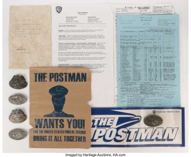 The Postman props and production ephemera....