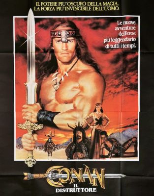 Arnold Swarzenegger - Grace Jones - Wilt Chamberlain - 1984 - Conan the Destroyer - Conan il distruttore - 10 | Catawiki
