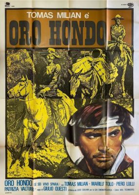 Tomas Milian - - Movie prop Tomas Milian Oro Hondo manifesto originale italiano | Catawiki