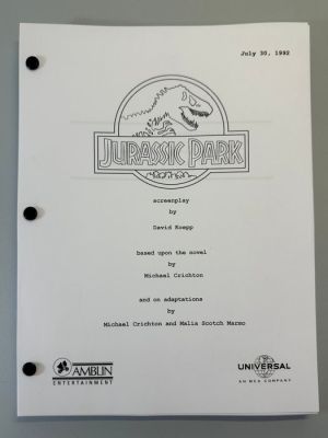 Jurassic Park - July 30, 1992 Script - Amblin Entertainment | Catawiki