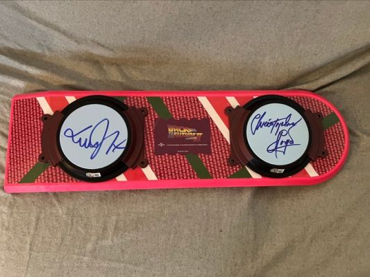 Back to the Future - Part II - Official Replica Hoverboard, signed by Michael J Fox & Christopher Lloyd - with Beckett | Catawiki