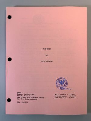 John Wick - Pink Revisions Script - Thunder Road Pictures | Catawiki