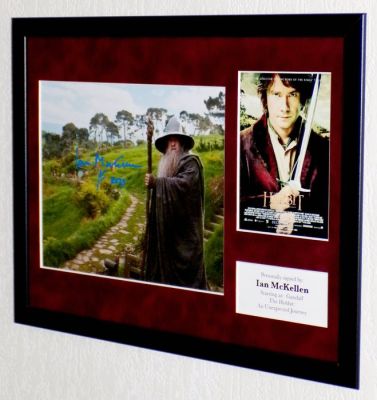 Hobbit, the - Ian McKellen (Gandalf) Framed, signed + Certificate of Authenticity