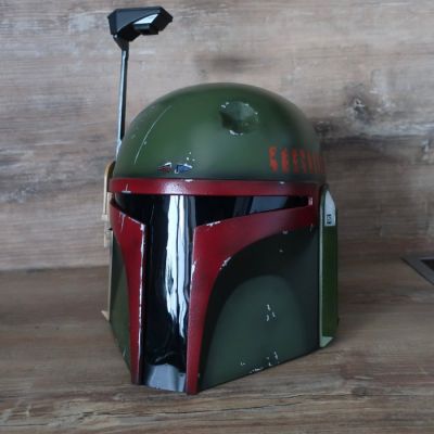 Star Wars - - Movie prop Boba Fett Daimyo-style helmet (The Book of Boba Fett), high-quality CRL finish, detachable | Catawiki