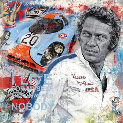 Original Luc Best - "Steve McQueen - I live for myself" | Catawiki