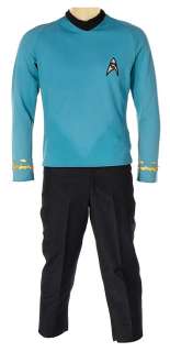 Lot 1595 - DeForest Kelly "Dr. McCoy" tunic and pants from Star Trek: The Original Series.