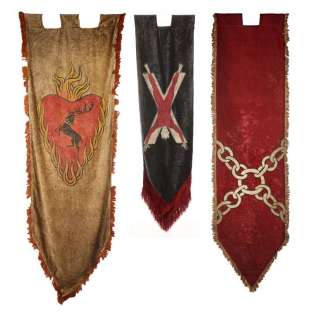 Game of Thrones (T.V. Series, 2011-2019) | Baratheon, Bolton, and Umber House Banners | Propstore