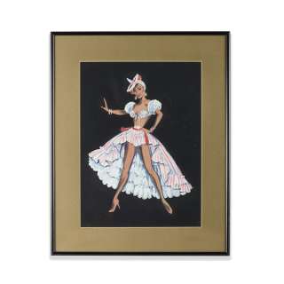 Framed Bop Girl Calypso Paula Giokaris Sketch | Studio Auctions