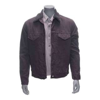 WALKING DEAD, THE (2010-2022) - Lot #18: Shane Walsh‘s (Jon Bernthal) Death Scene Black Denim Jacket and Grey Buttoned Shirt