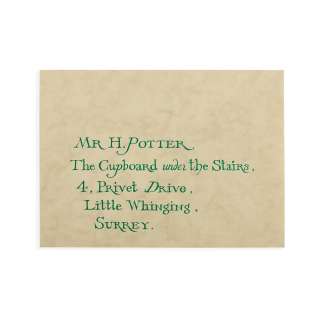 Daniel Radcliffe "Harry Potter" Hogwarts Acceptance Letter Envelope from Harry Potter and the Sorcerer’s Stone - Studio Auctions COA | Goldin